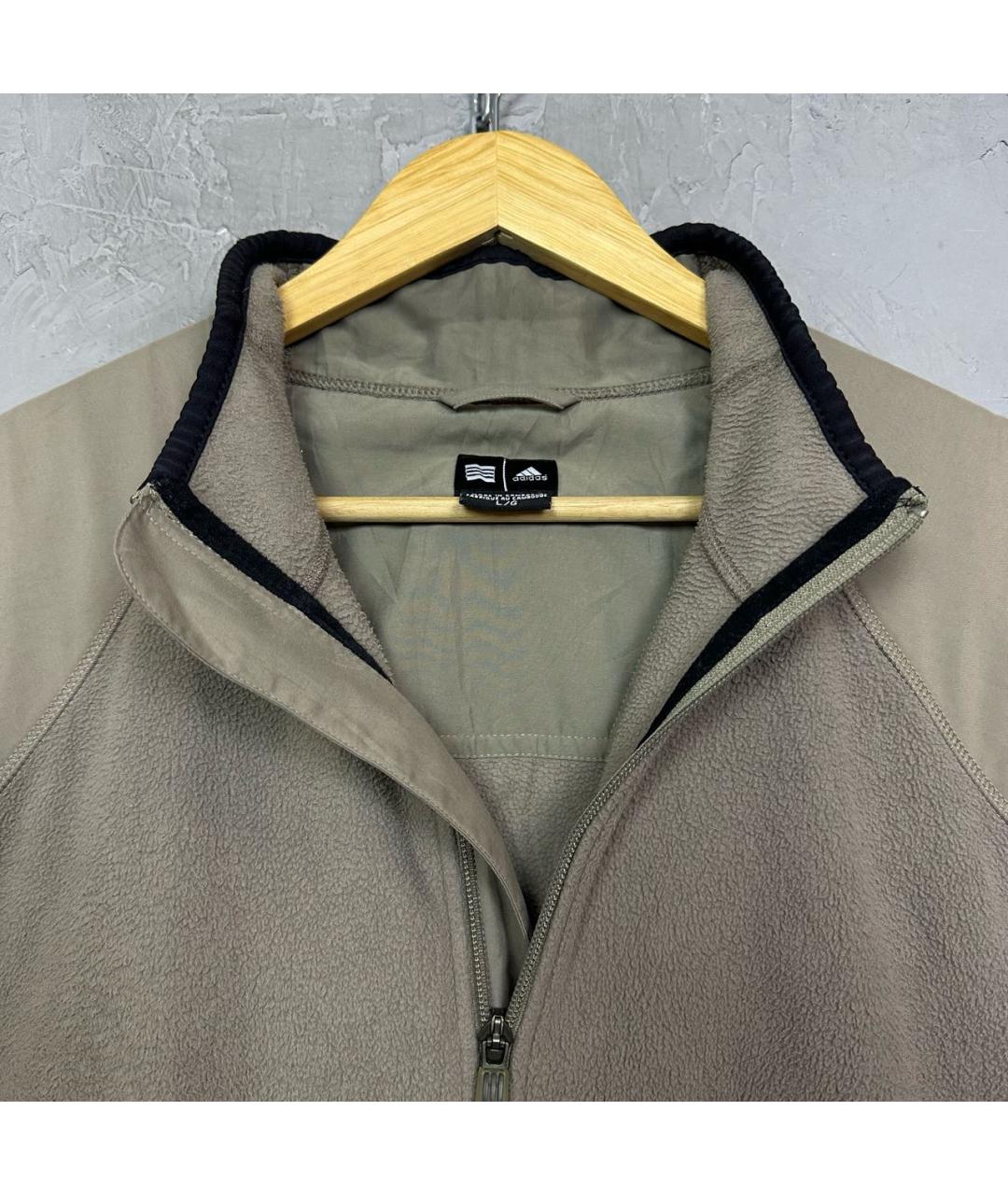 ADIDAS Бежевый полиэстеровый жилет, фото 5