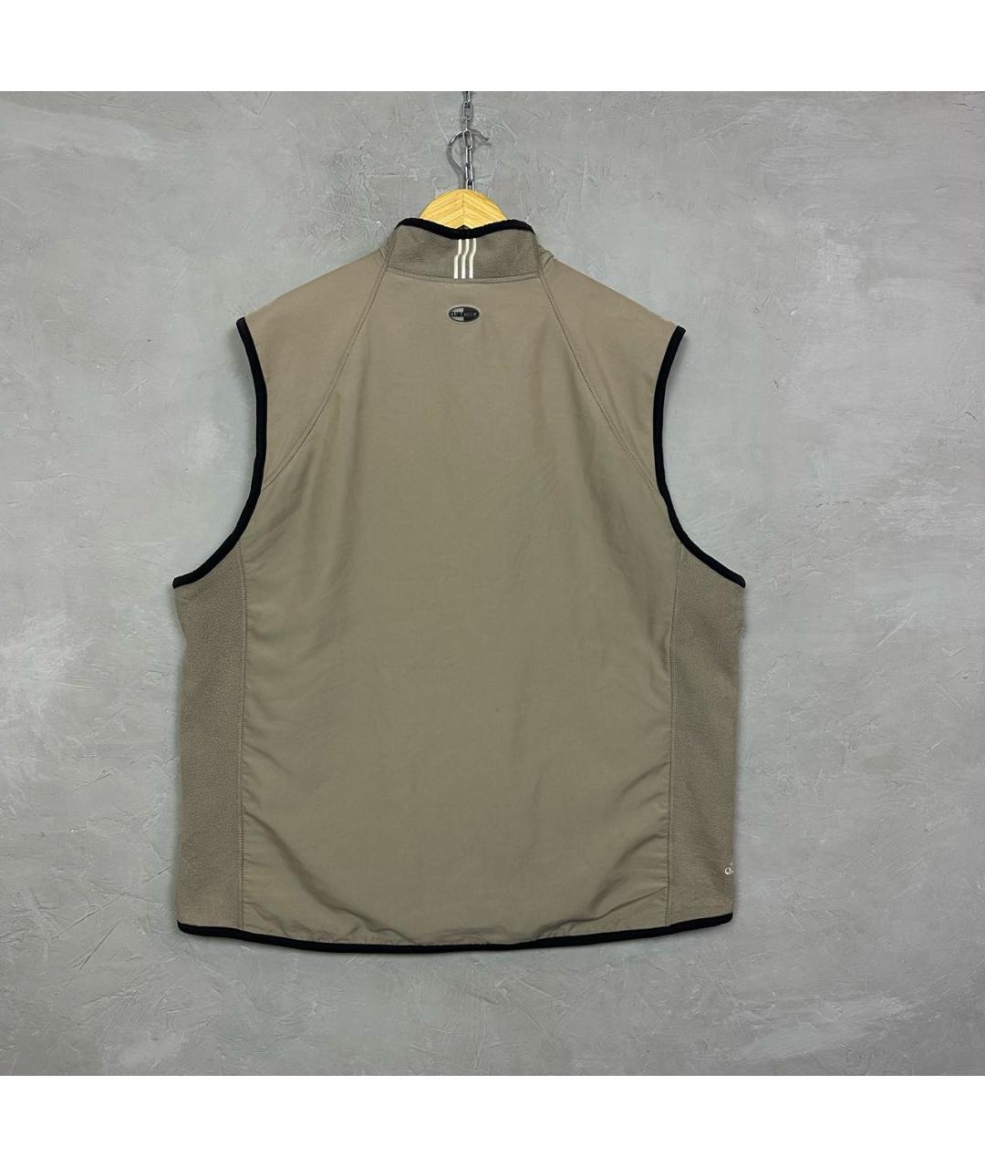 ADIDAS Бежевый полиэстеровый жилет, фото 2