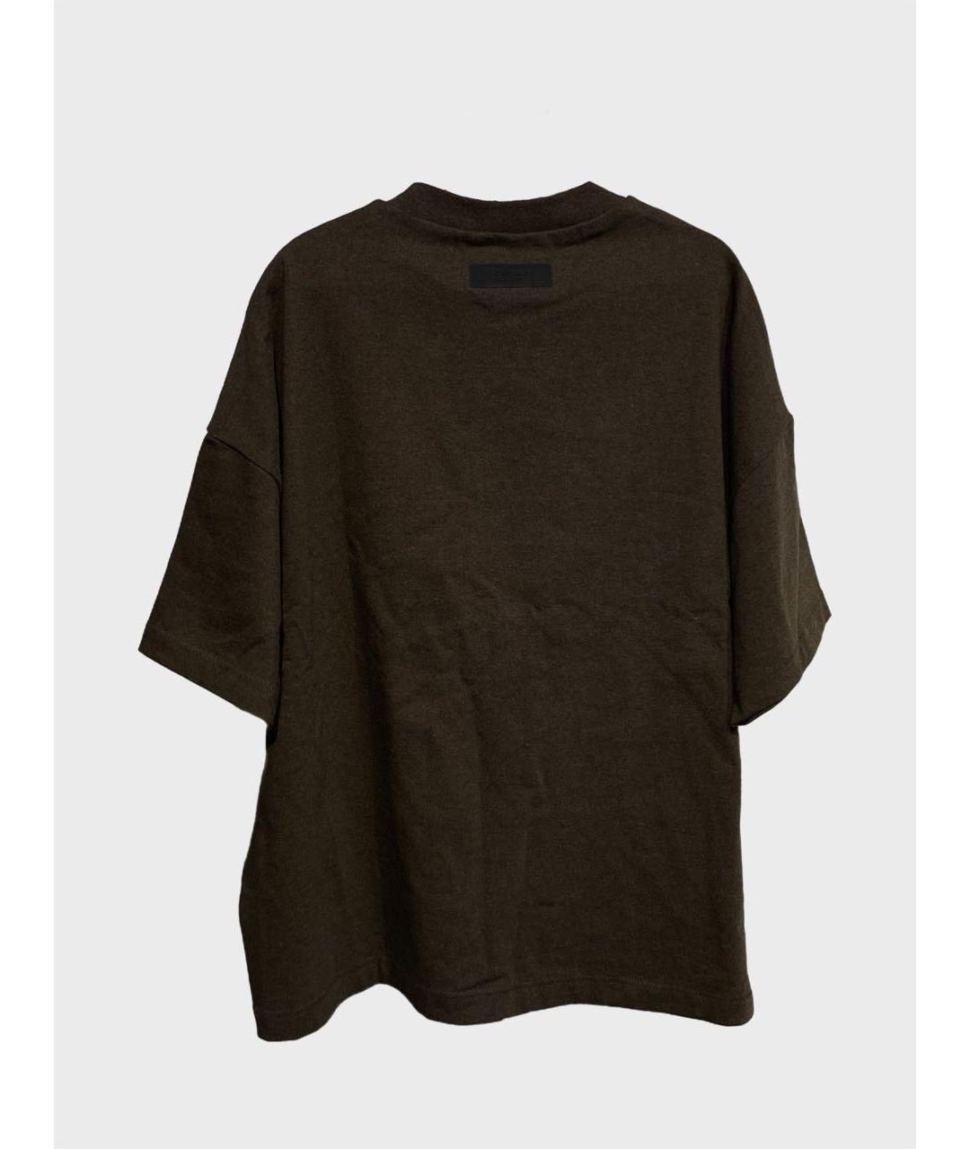 FEAR OF GOD ESSENTIALS Черная хлопковая футболка, фото 3