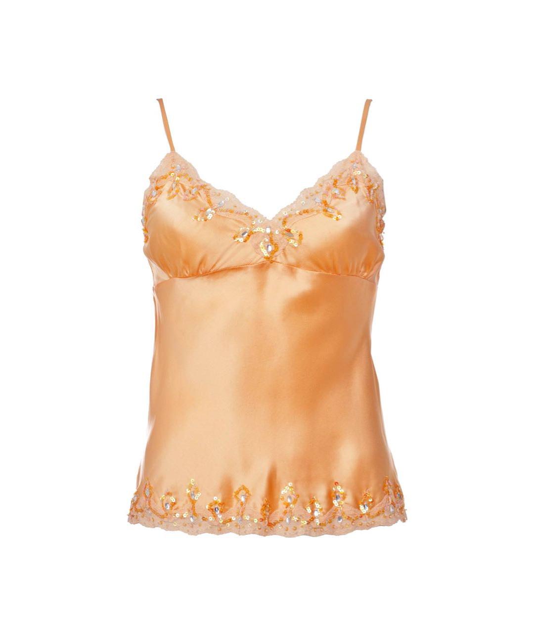 GOLD HAWK Коралловая шелковая майка, фото 1