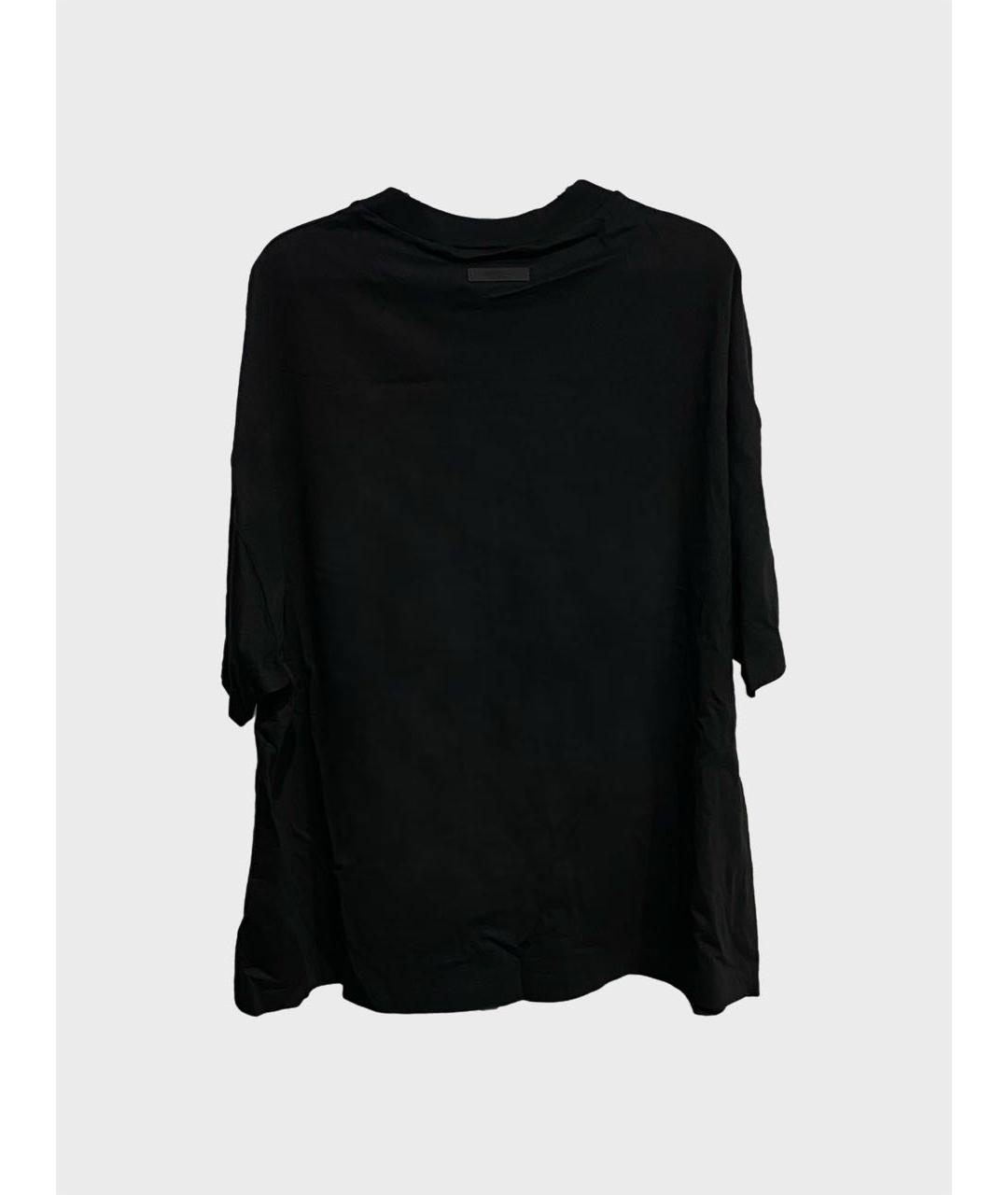 FEAR OF GOD ESSENTIALS Черная хлопковая футболка, фото 2