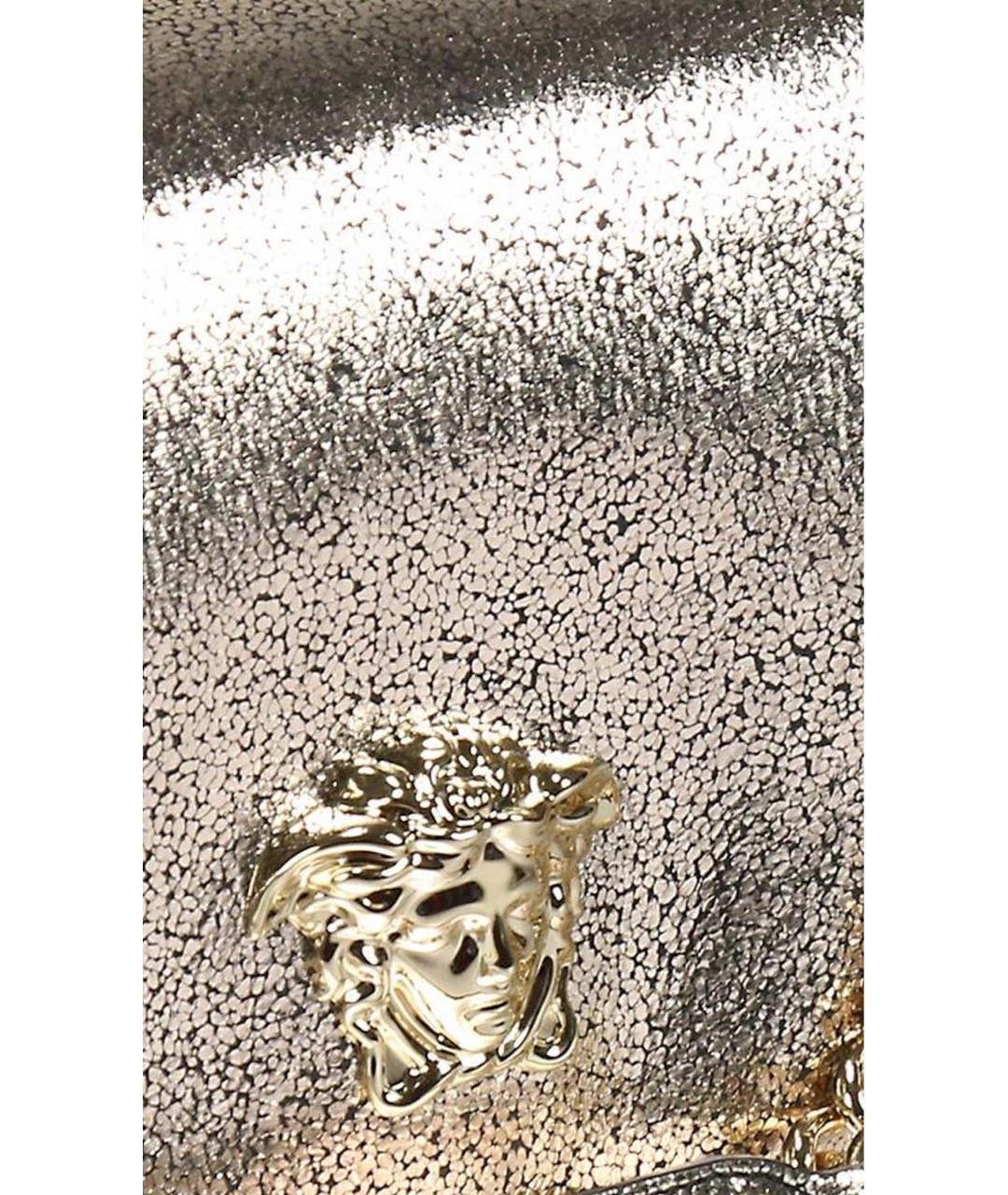 VERSACE Золотая кожаная сумка через плечо, фото 5