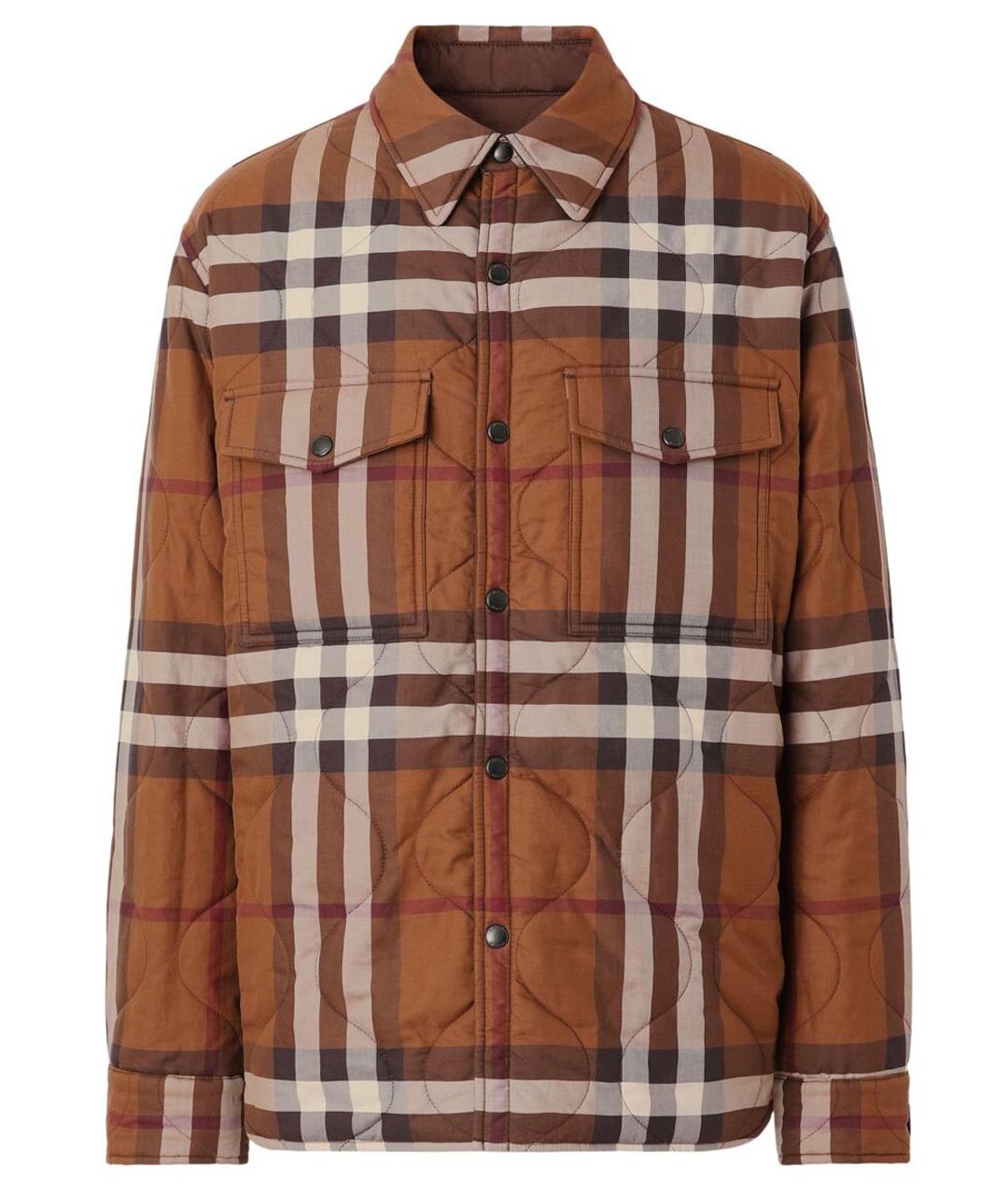 BURBERRY Коричневая полиэстеровая куртка, фото 1