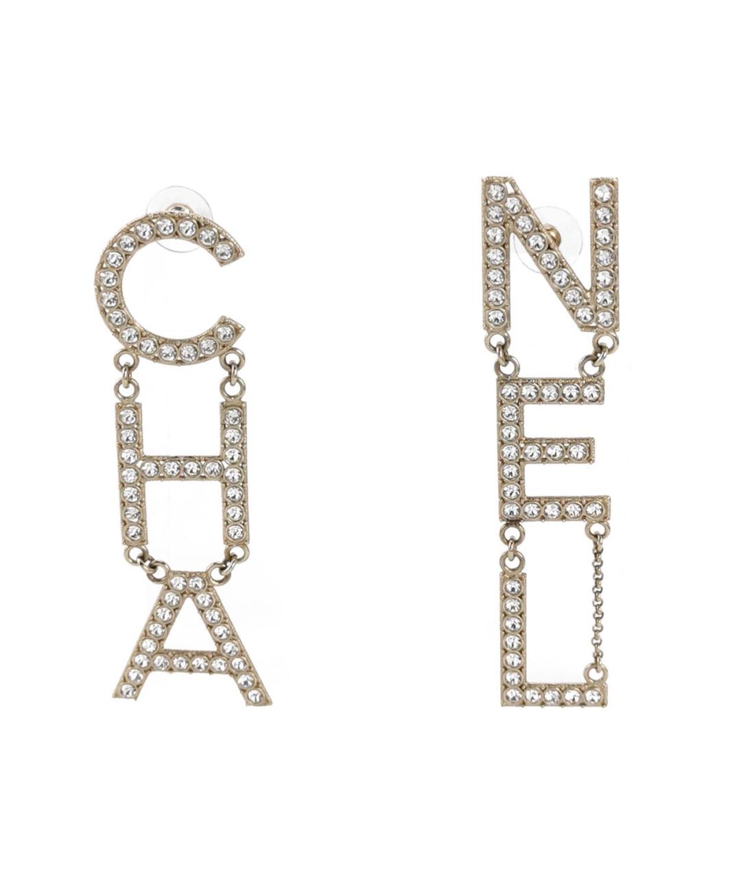 CHANEL Золотые металлические серьги, фото 1