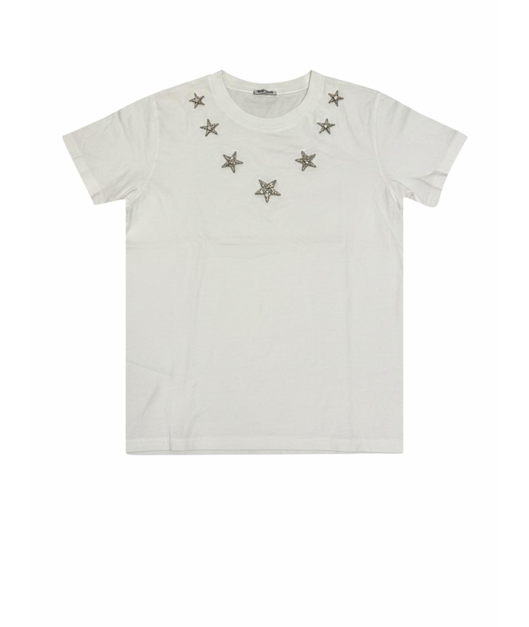 MIU MIU Белая футболка, фото 1