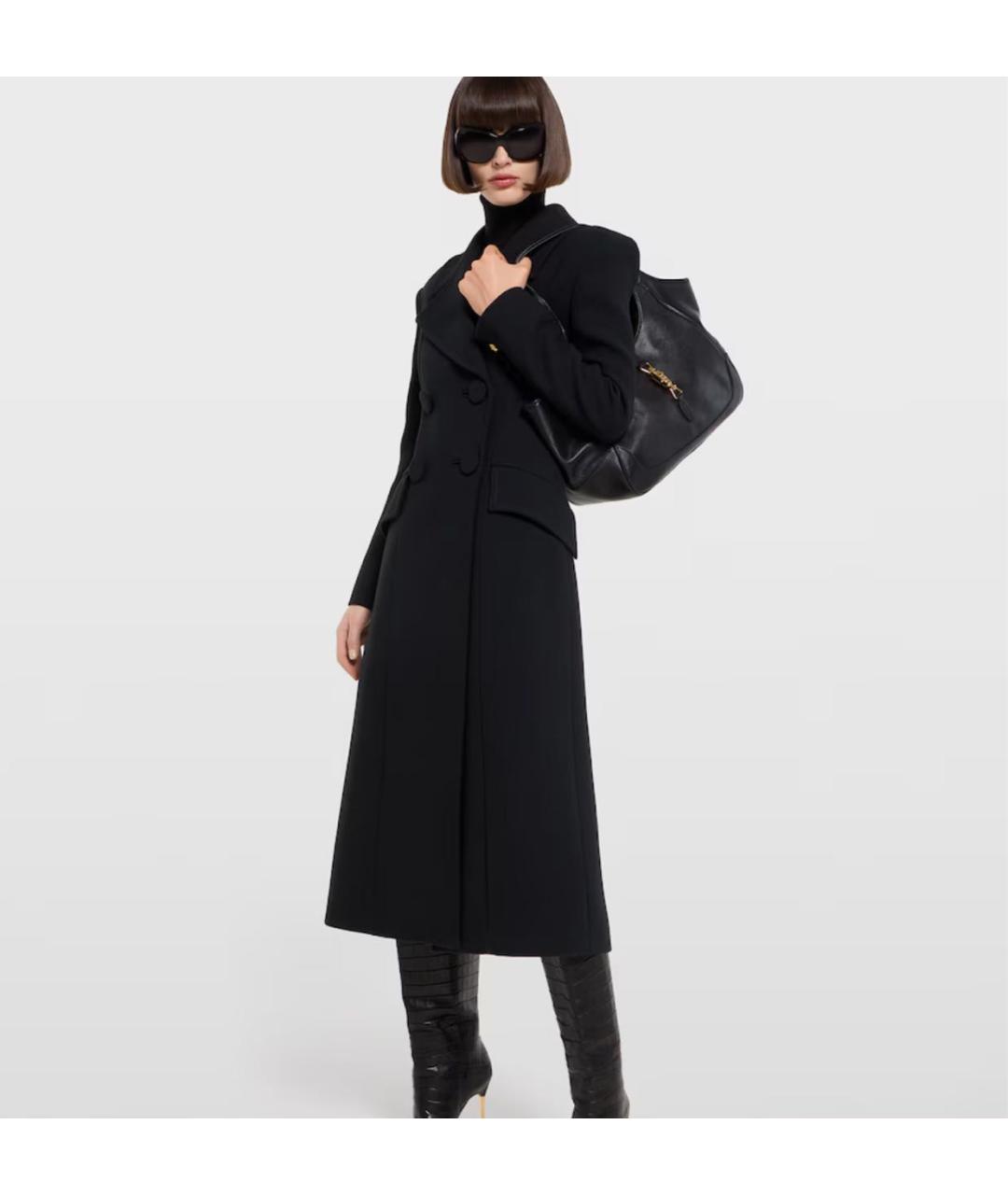 GUCCI Черная кожаная сумка тоут, фото 3