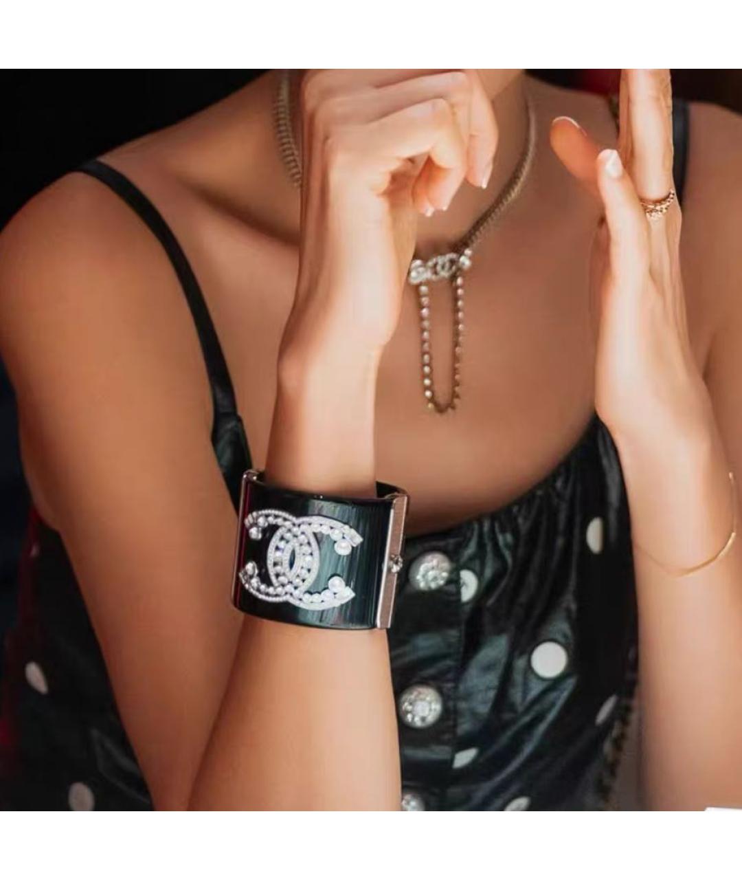CHANEL Черный браслет, фото 5