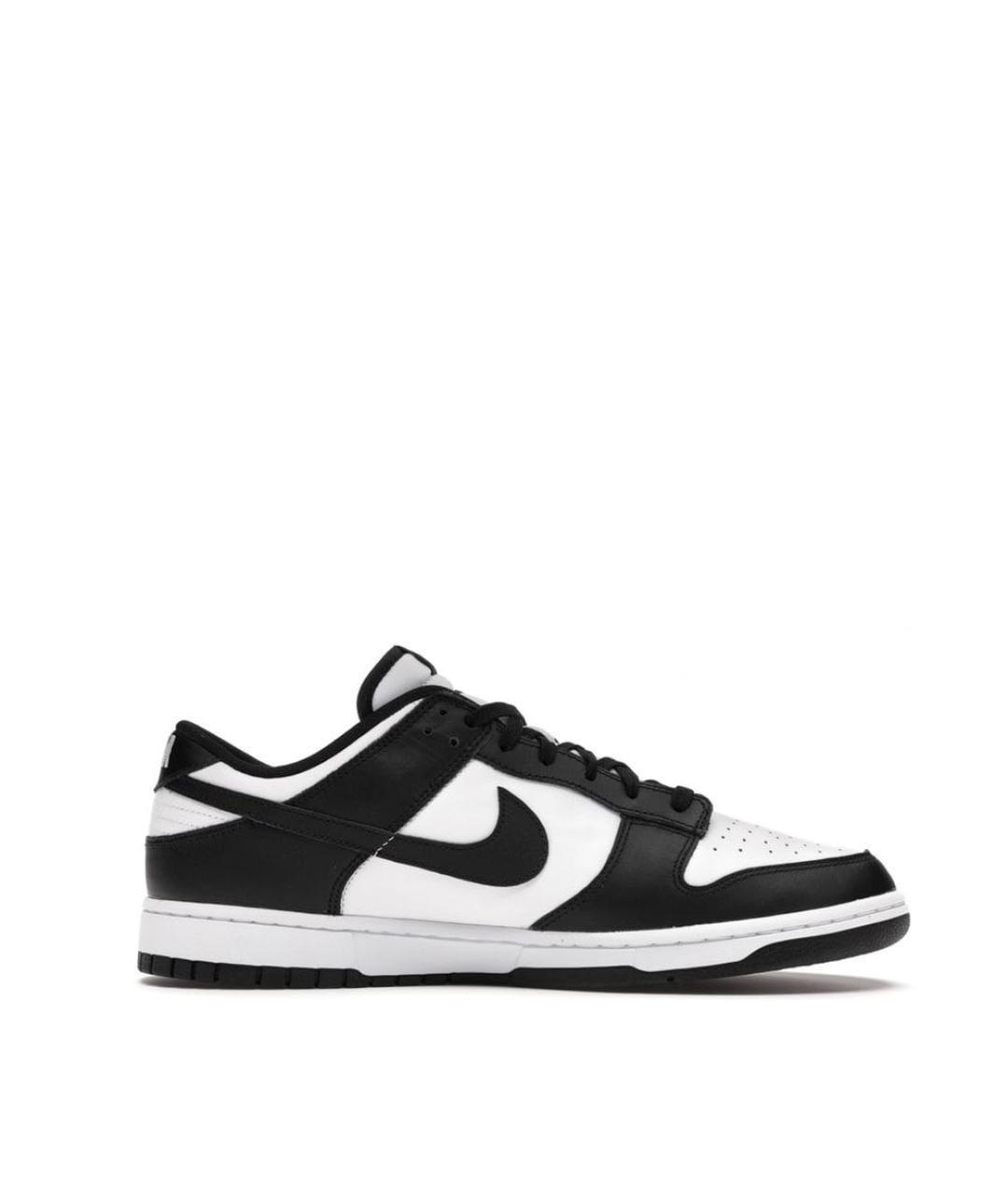 NIKE Черные кожаные низкие кроссовки / кеды, фото 1