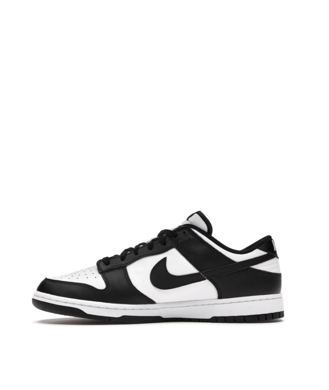 NIKE Черные кожаные низкие кроссовки / кеды, фото 4