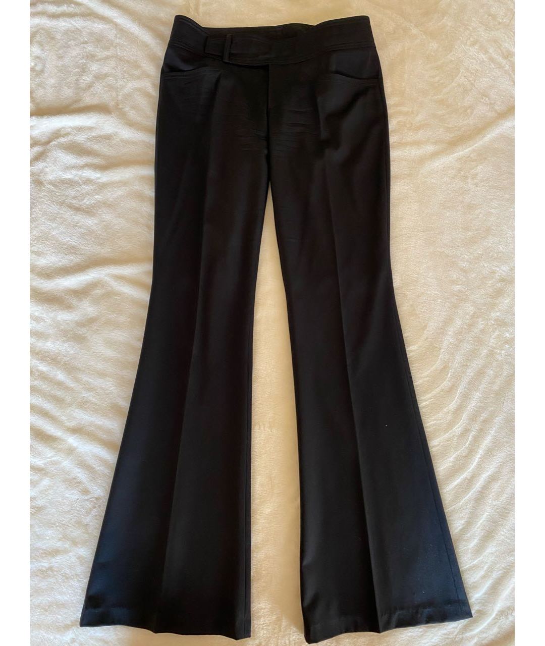 GUCCI Черные шерстяные брюки широкие, фото 6
