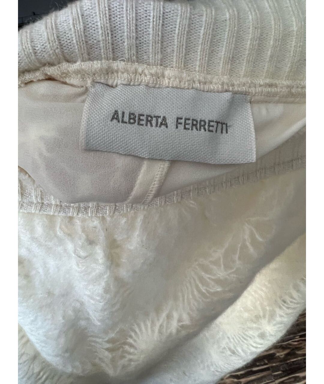 ALBERTA FERRETTI Белая юбка миди, фото 3