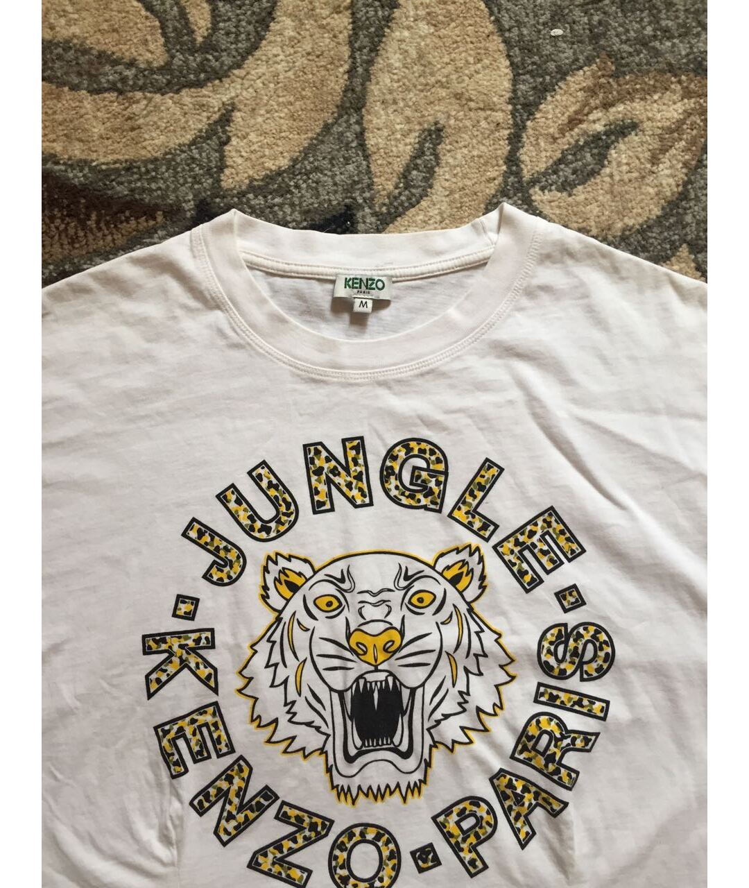 KENZO Белая хлопковая футболка, фото 3