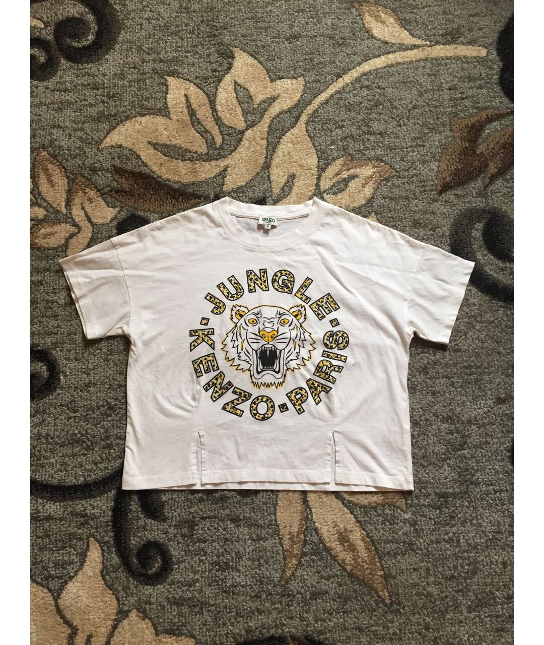 KENZO Белая хлопковая футболка, фото 4