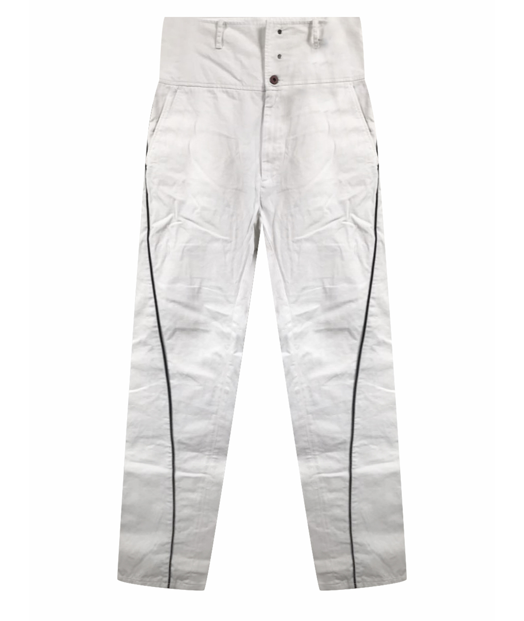 VIVIENNE WESTWOOD Белые хлопковые повседневные брюки, фото 1