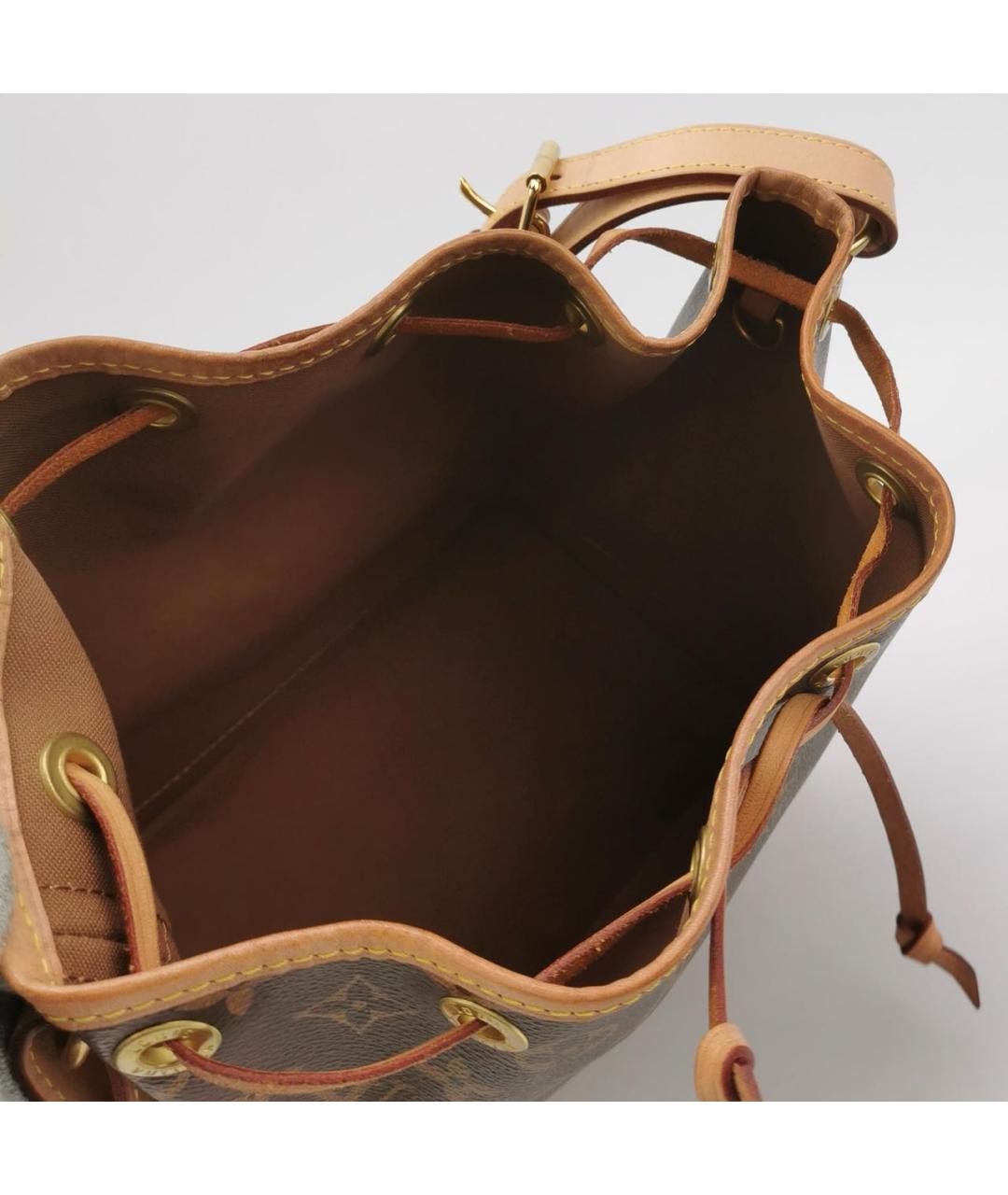 LOUIS VUITTON Коричневая кожаная сумка тоут, фото 6