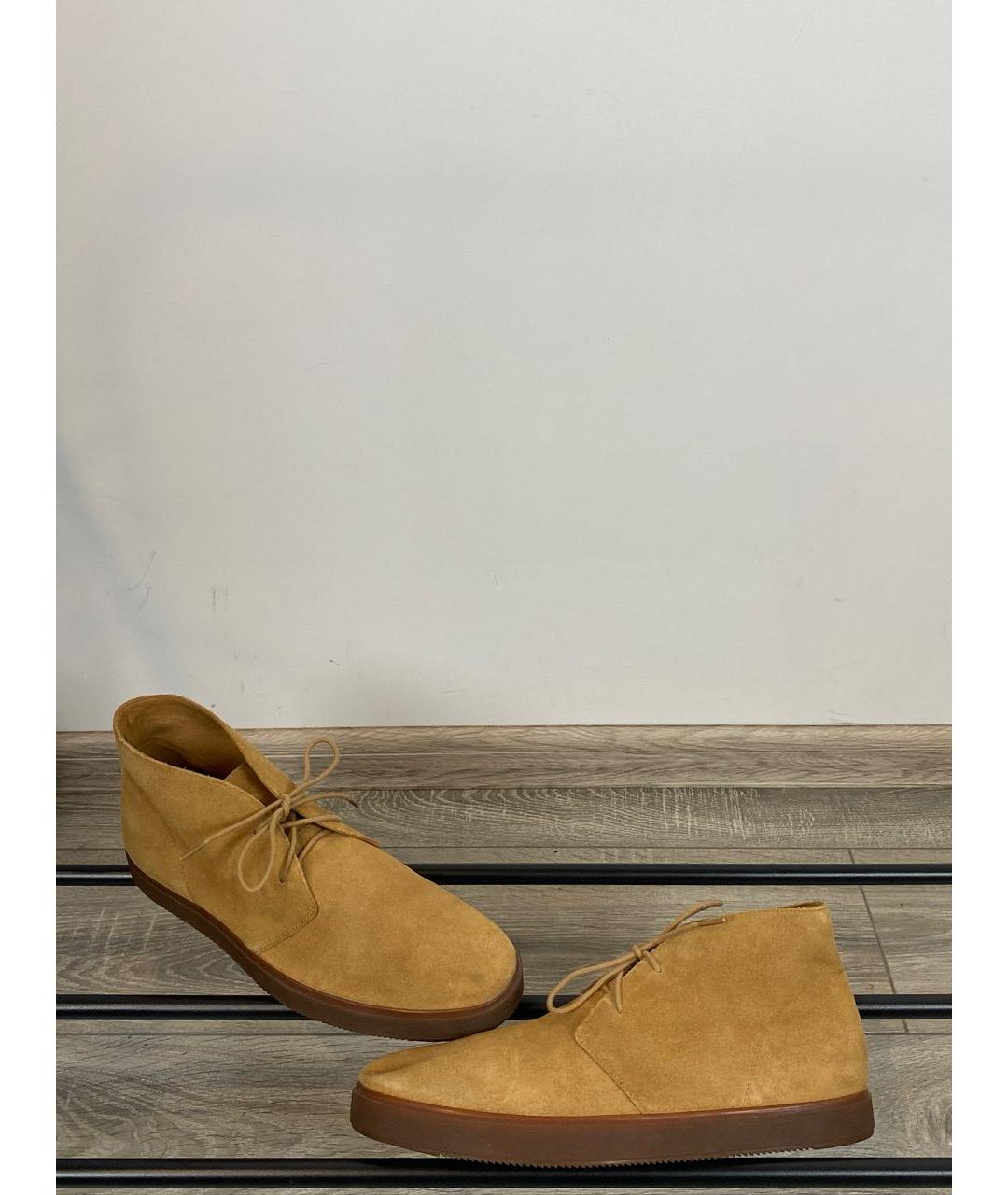 CLARKS Бежевые замшевые низкие ботинки, фото 9