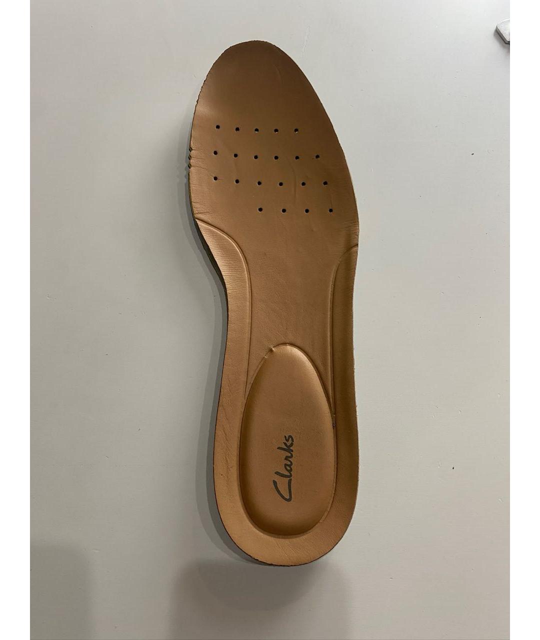 CLARKS Бежевые замшевые низкие ботинки, фото 5