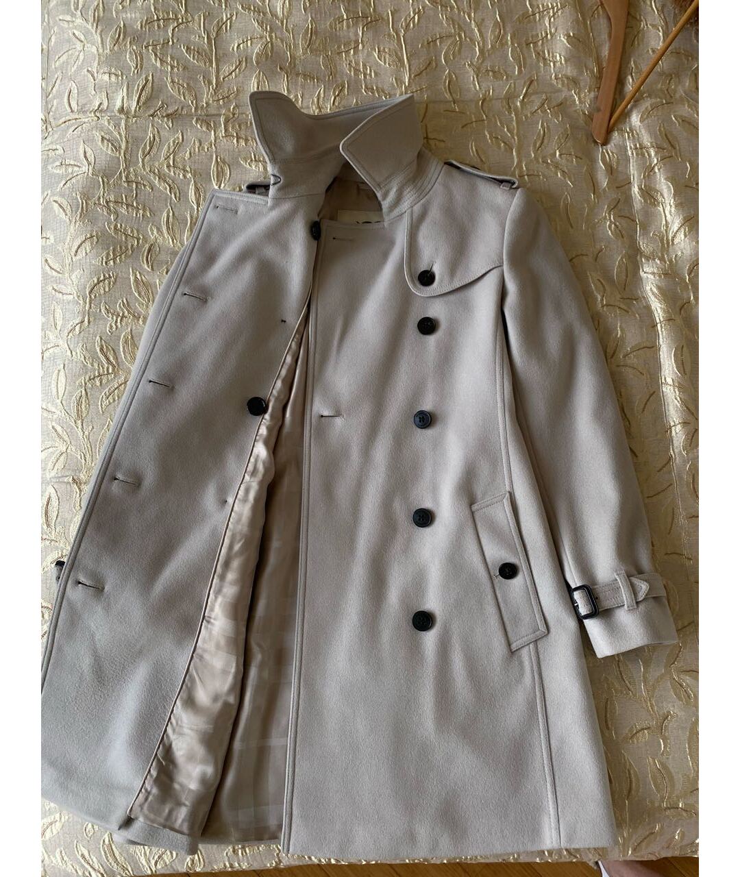 BURBERRY Серое кашемировое пальто, фото 4
