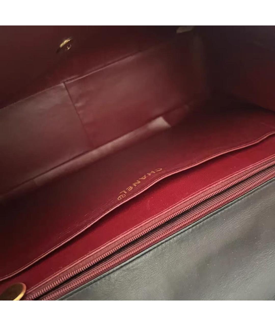 CHANEL Черная кожаная сумка через плечо, фото 8