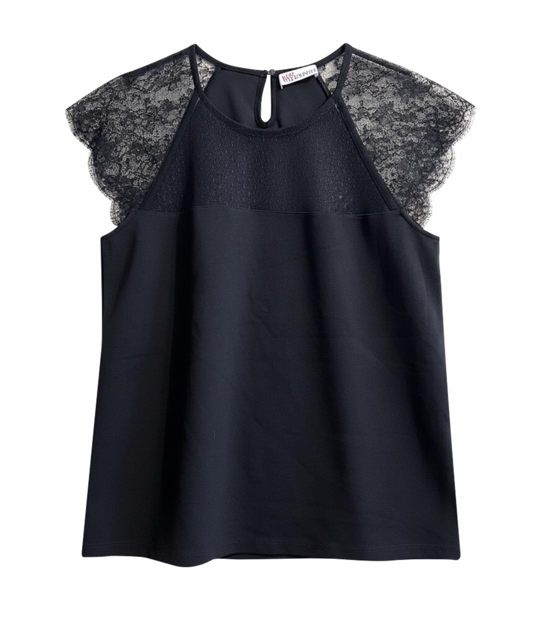 RED VALENTINO Черная вискозная блузы, фото 1