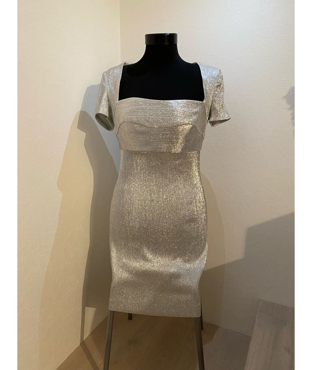 SANDRO Серебряное коктейльное платье, фото 9