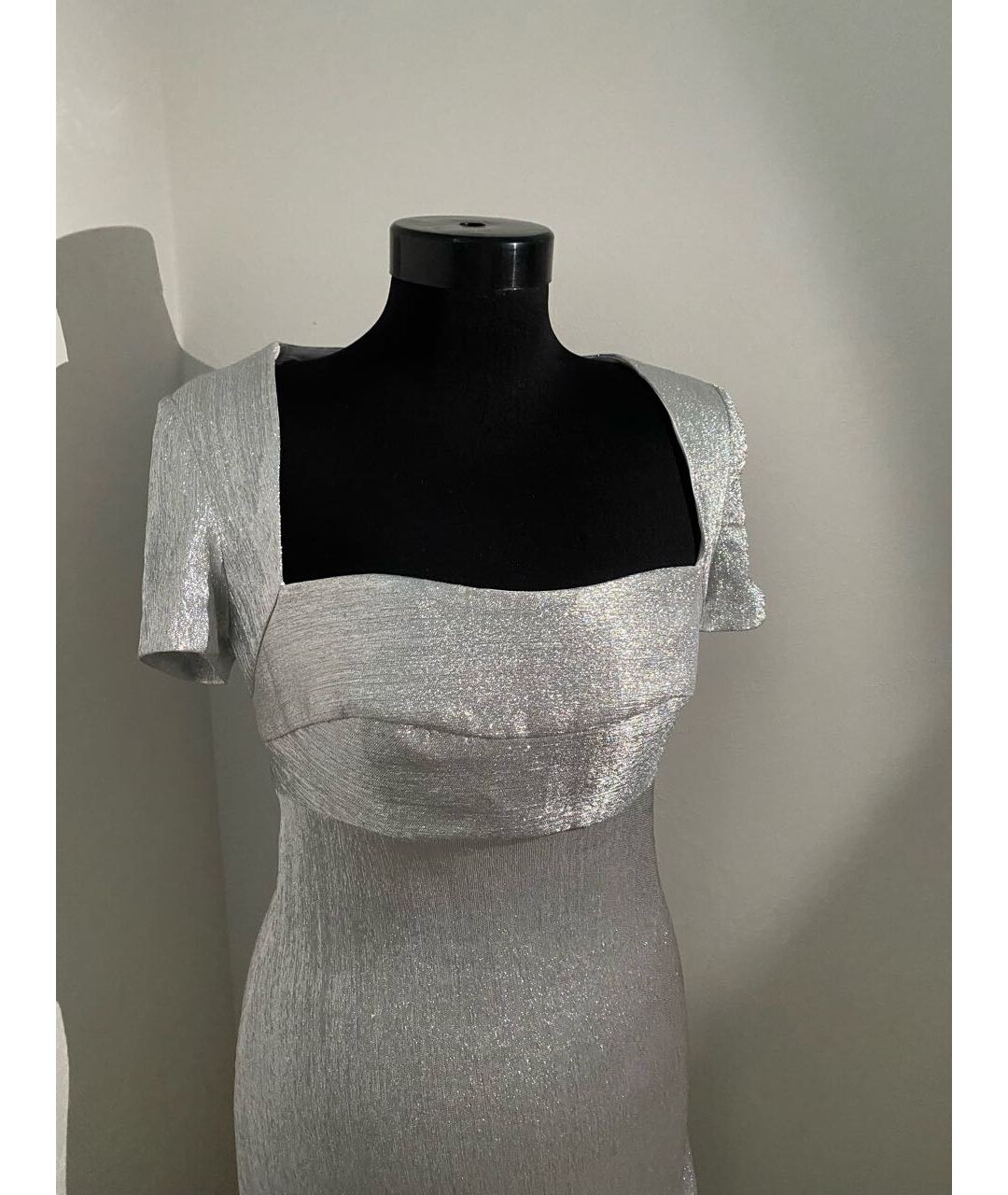 SANDRO Серебряное коктейльное платье, фото 3