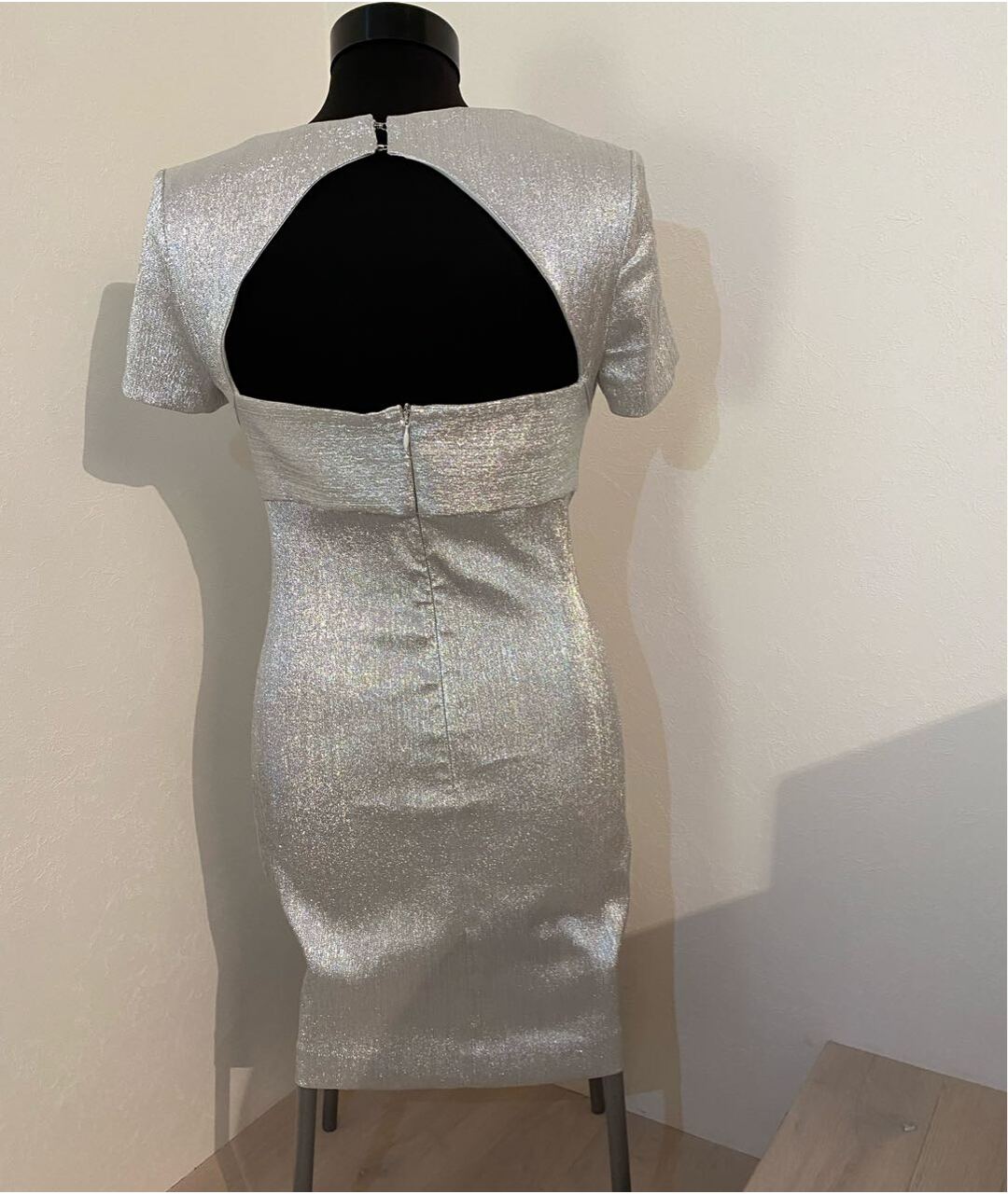 SANDRO Серебряное коктейльное платье, фото 2