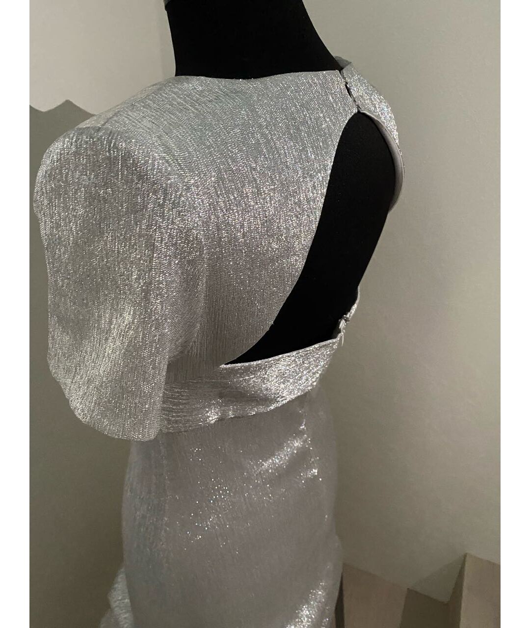 SANDRO Серебряное коктейльное платье, фото 4