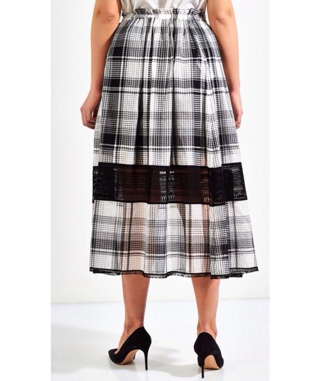 LES COPAINS Мульти шерстяная юбка миди, фото 3