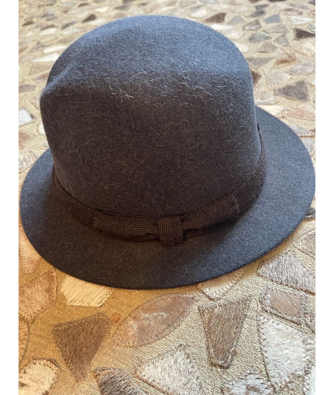 LORO PIANA Синяя кашемировая шляпа, фото 8