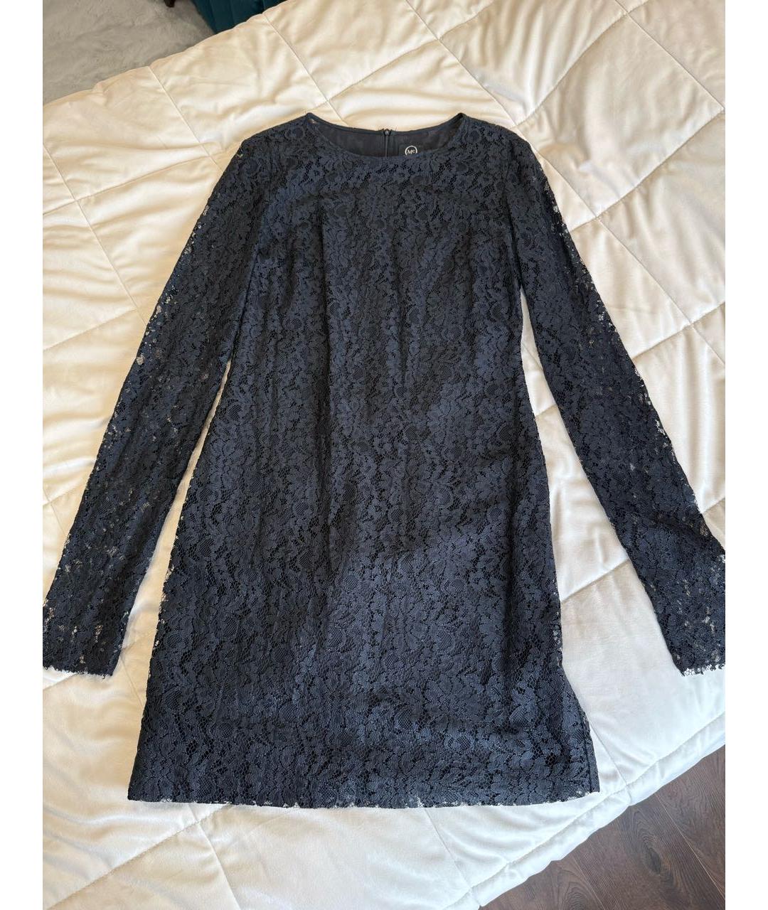 MCQ ALEXANDER MCQUEEN Черное кружевное вечернее платье, фото 2