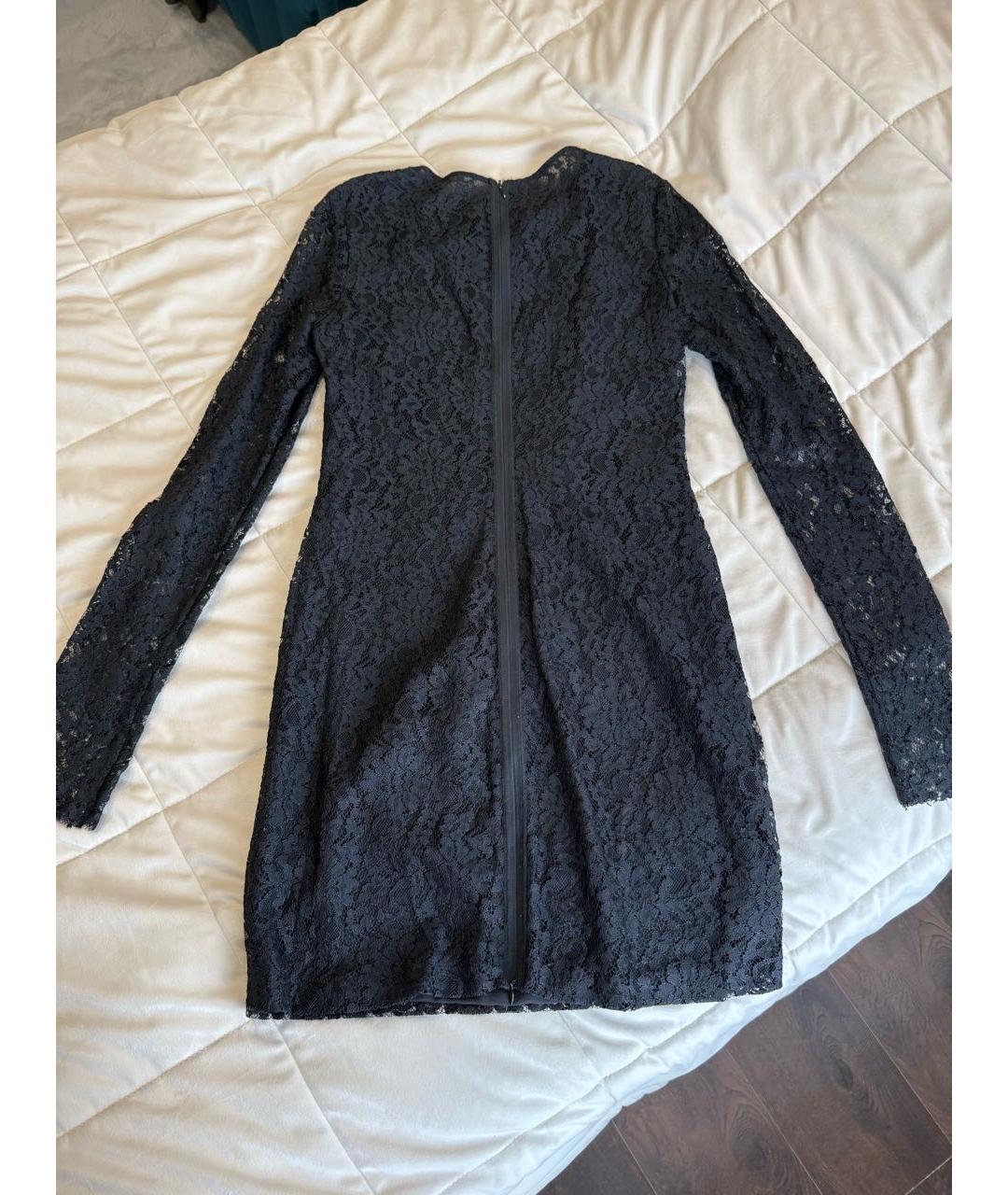 MCQ ALEXANDER MCQUEEN Черное кружевное вечернее платье, фото 3
