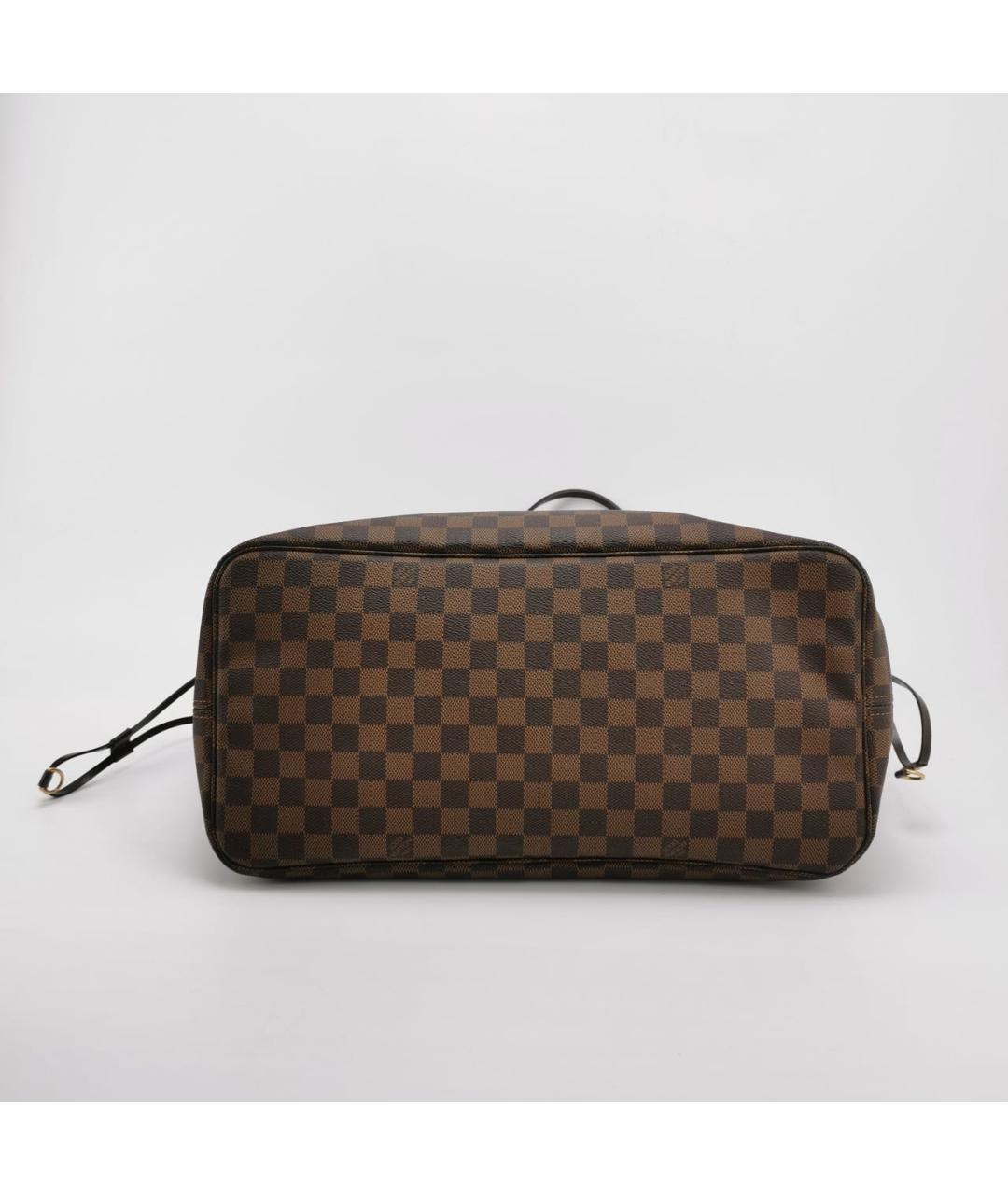 LOUIS VUITTON Коричневая кожаная сумка тоут, фото 5