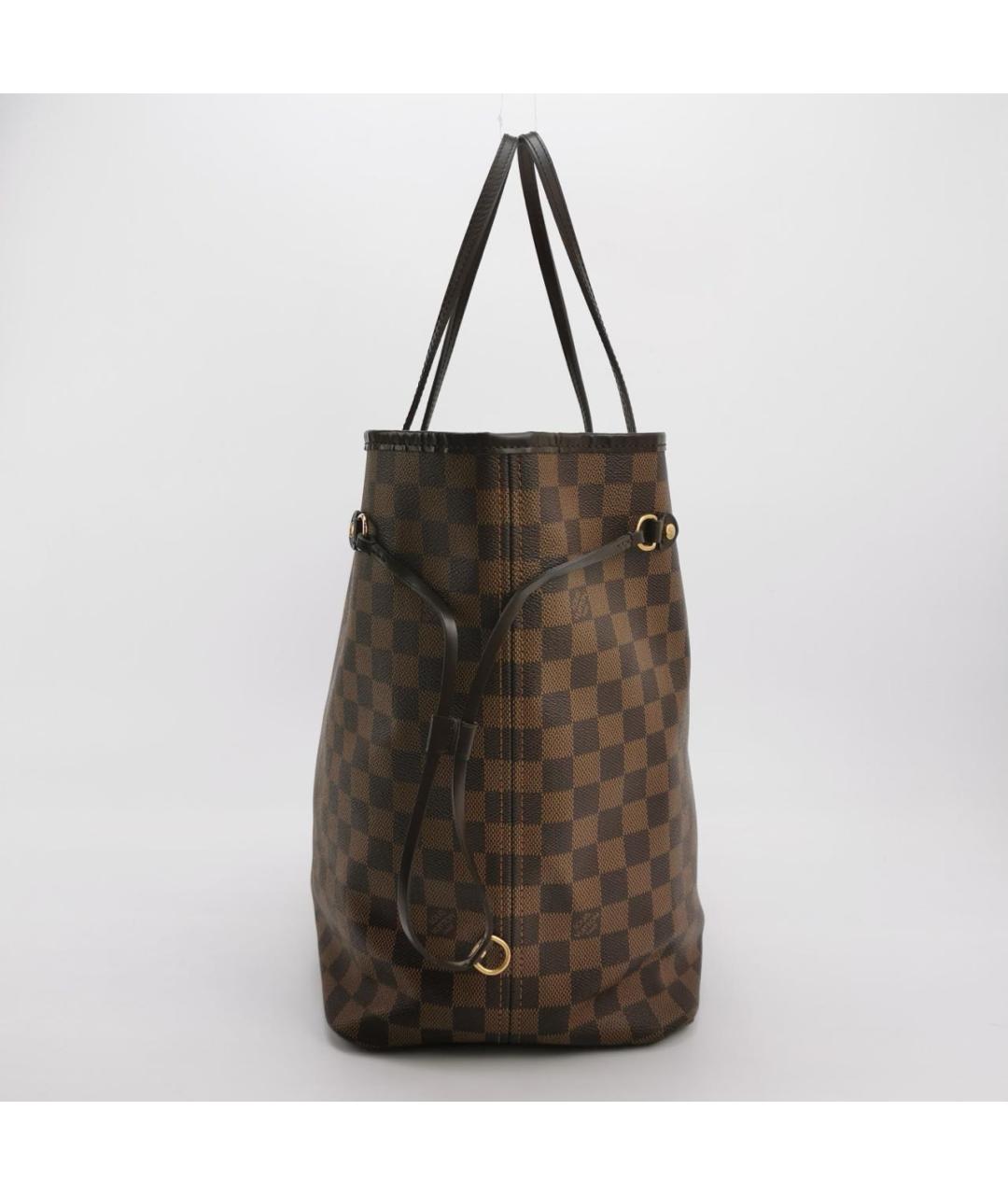 LOUIS VUITTON Коричневая кожаная сумка тоут, фото 2