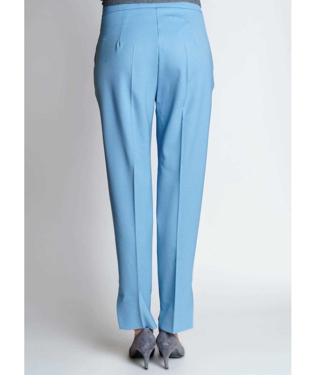 D.EXTERIOR Голубые шерстяные брюки узкие, фото 3