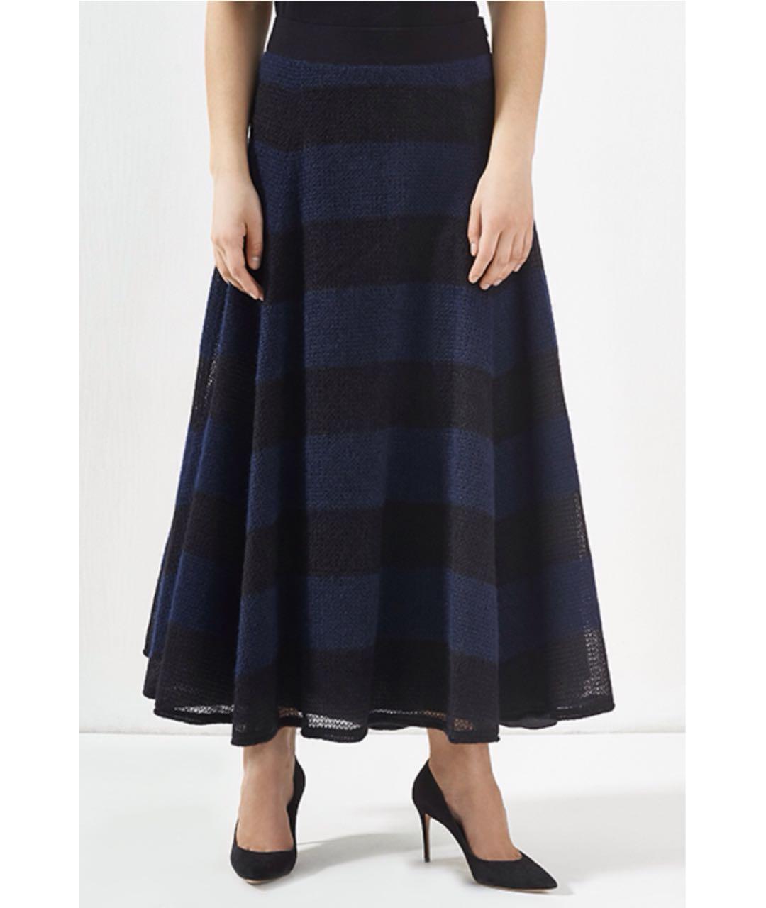 LES COPAINS Мульти шерстяная юбка макси, фото 3