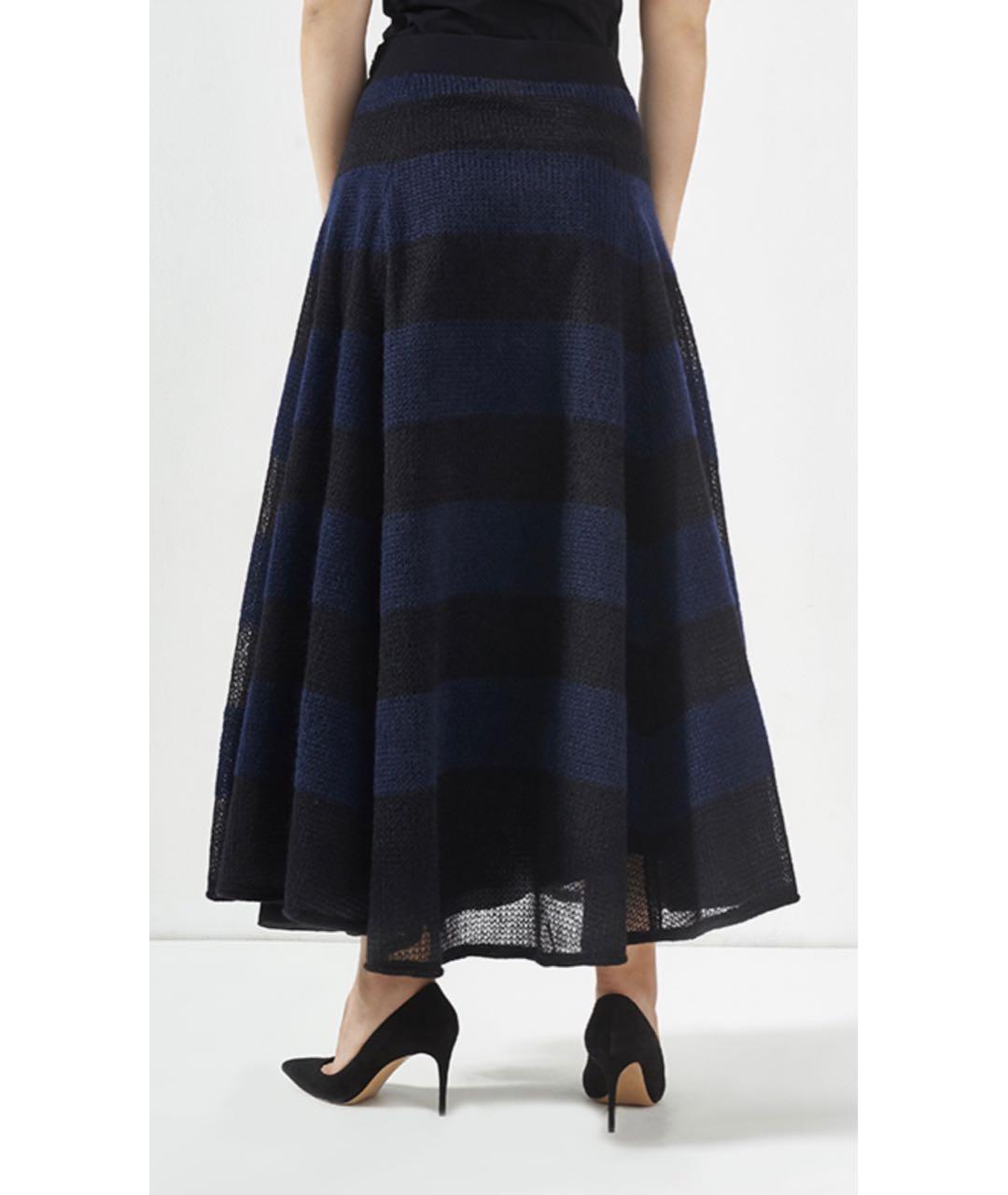 LES COPAINS Мульти шерстяная юбка макси, фото 4