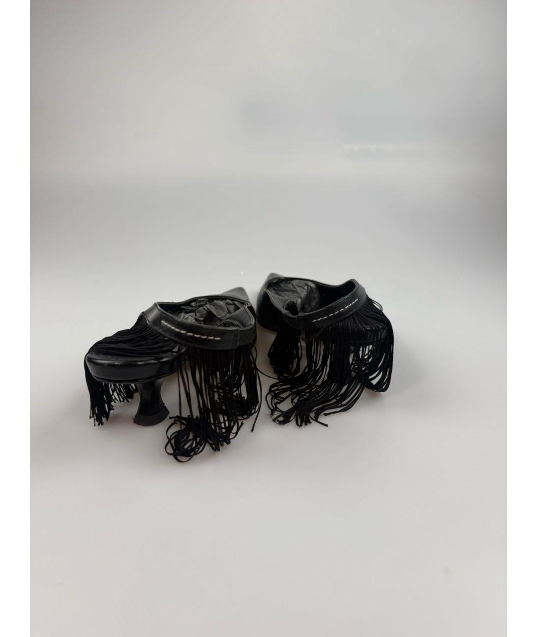 MM6 MAISON MARGIELA Черные кожаные туфли, фото 4