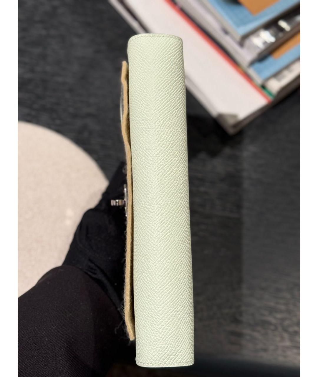 HERMES Салатовая кожаная сумка через плечо, фото 6