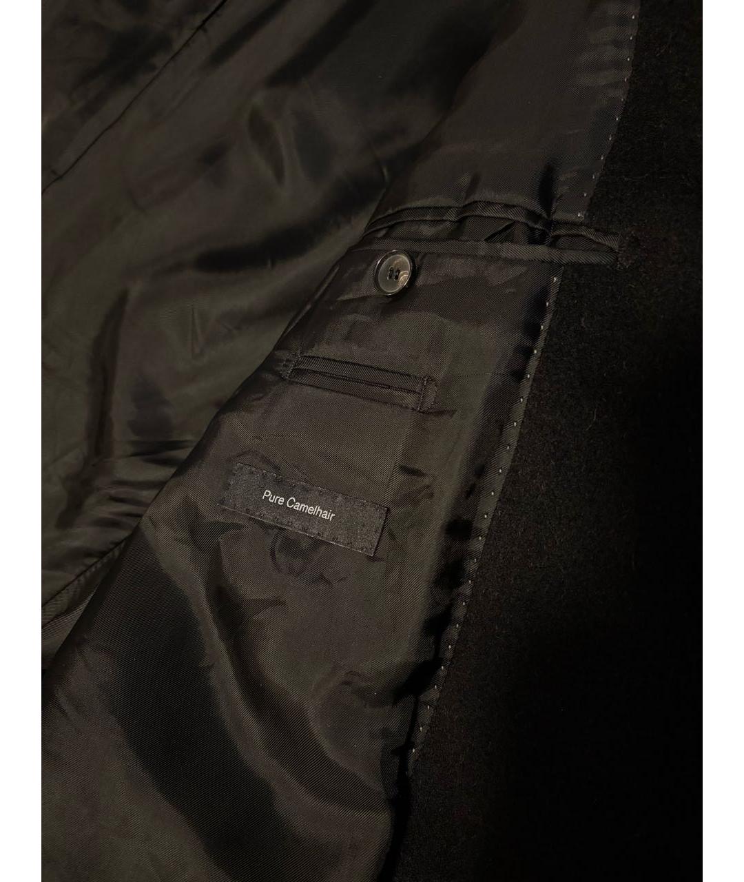 HUGO BOSS Черное шерстяное пальто, фото 4