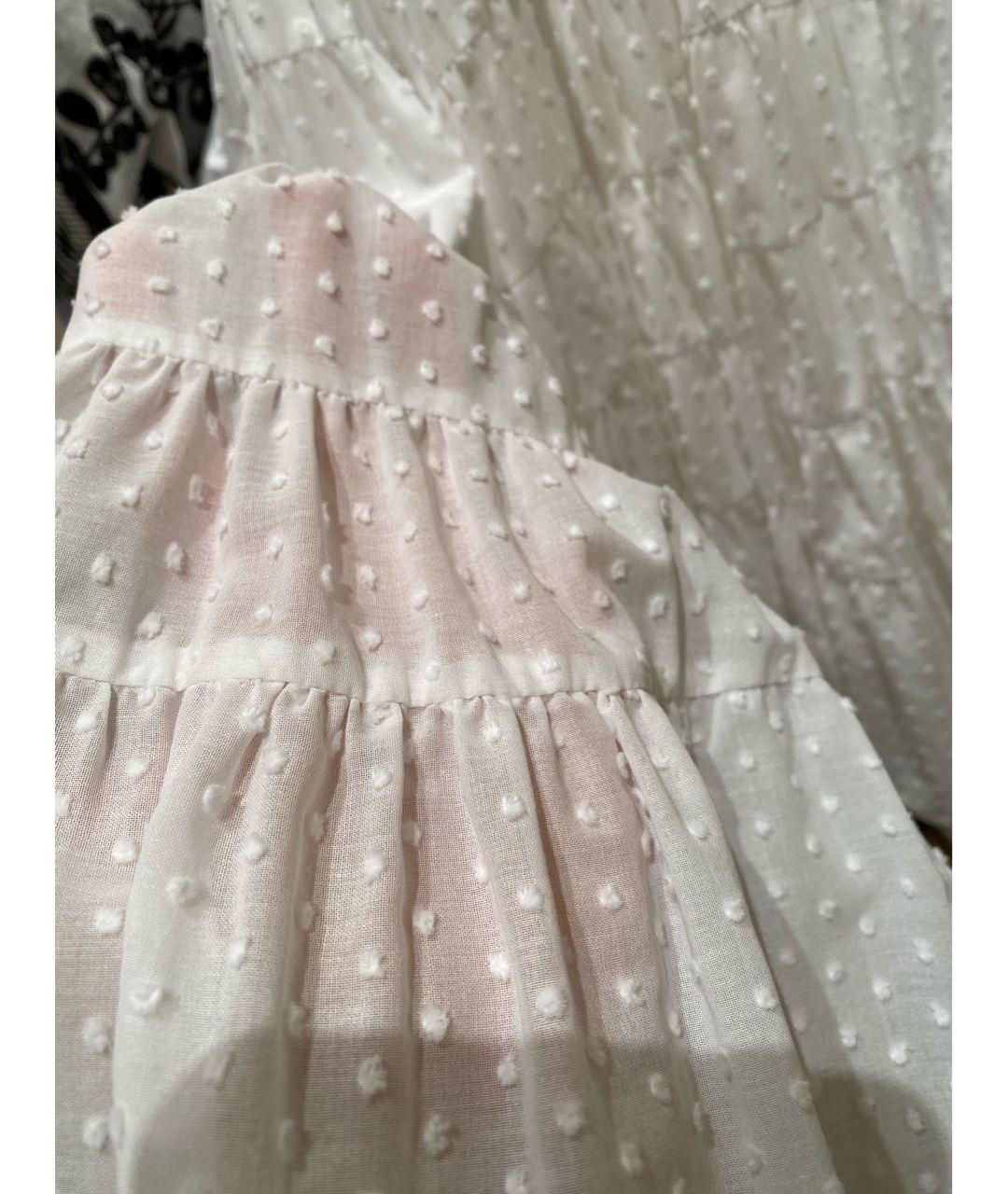ALAIA Белая хлопковая юбка миди, фото 2