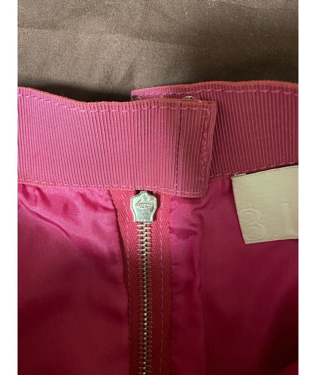 3.1 PHILLIP LIM Розовая кожаная юбка миди, фото 3