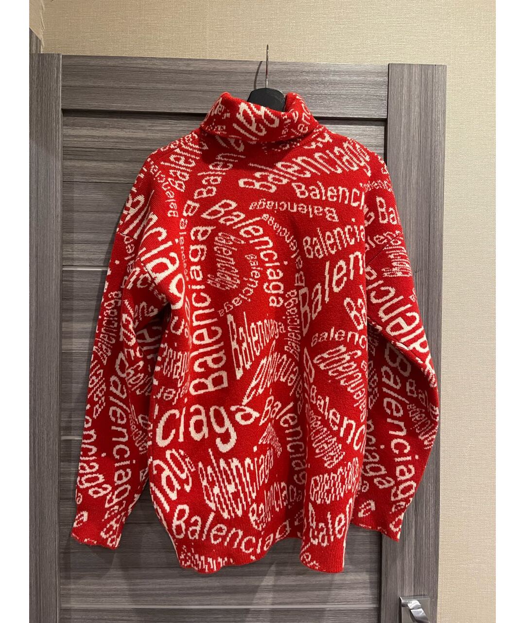 BALENCIAGA Красный шерстяной джемпер / свитер, фото 2