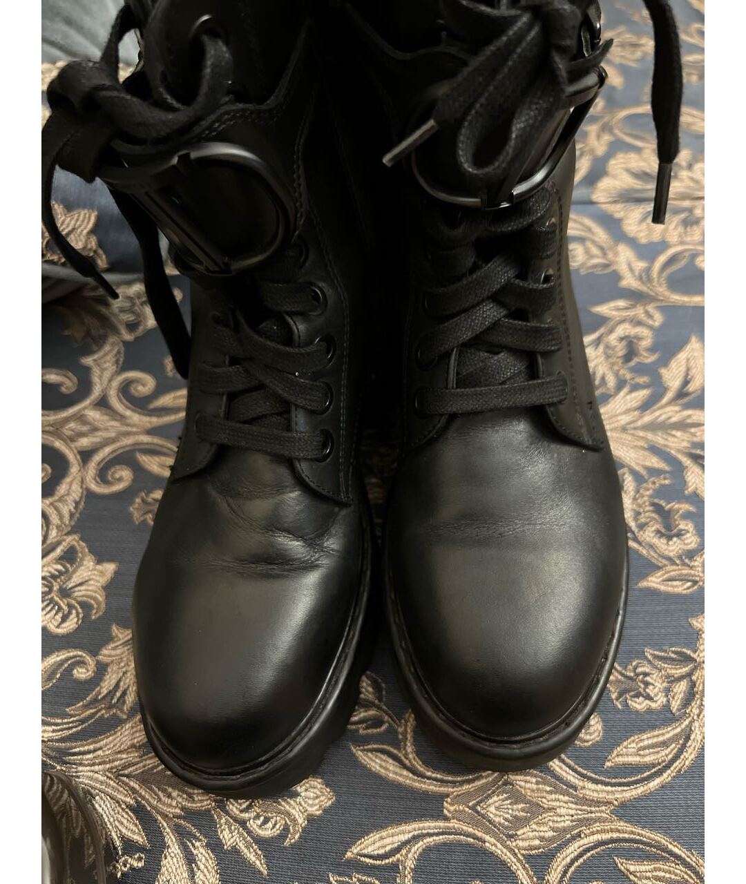 TWIN-SET Черные кожаные ботинки, фото 3