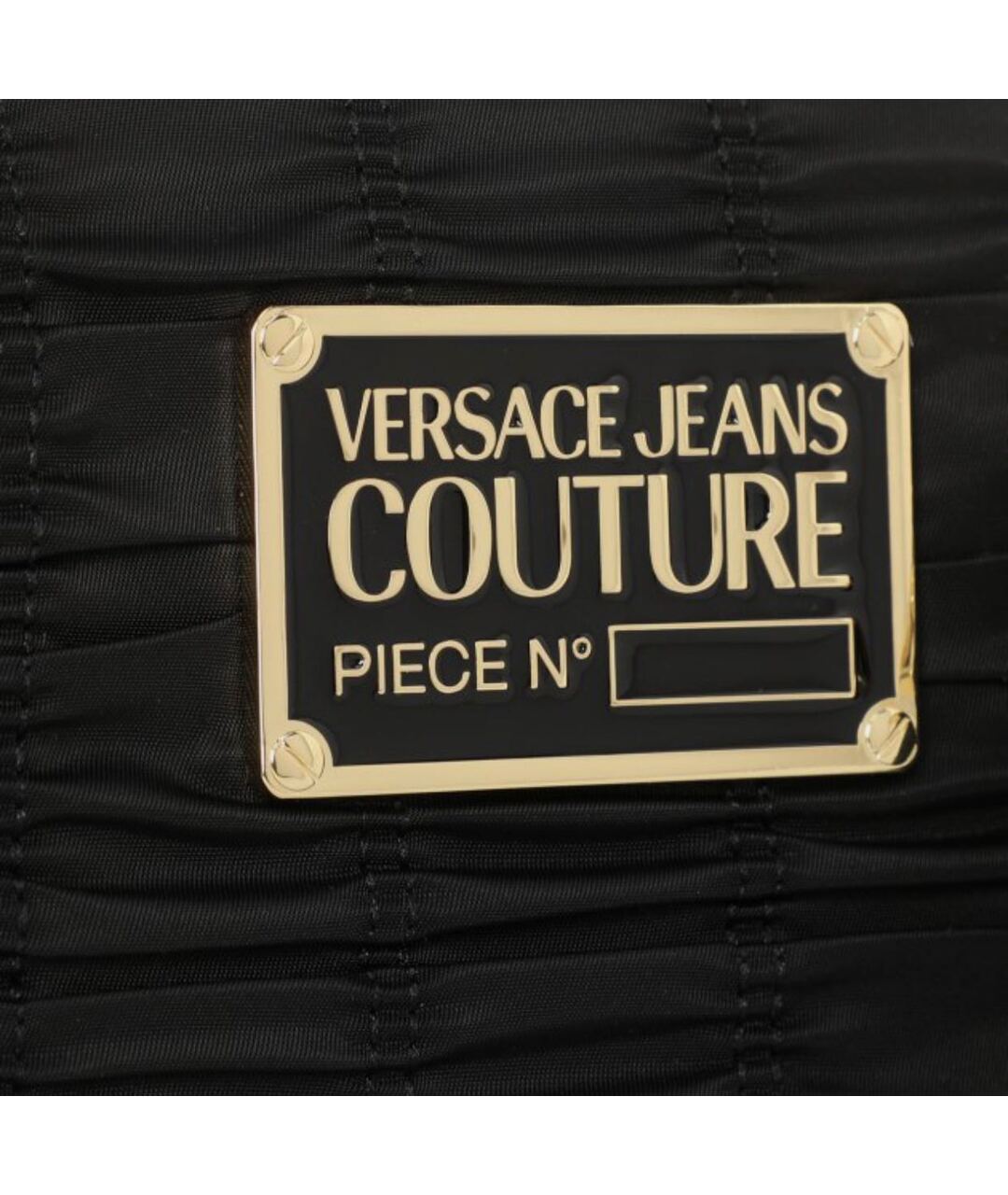 VERSACE JEANS COUTURE Черная тканевая сумка тоут, фото 5