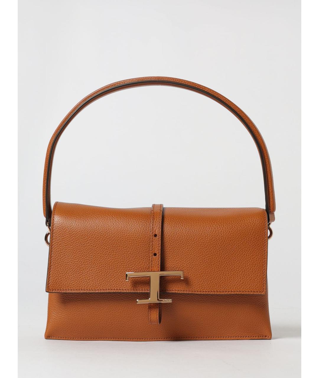 TOD'S Коричневая кожаная сумка через плечо, фото 5