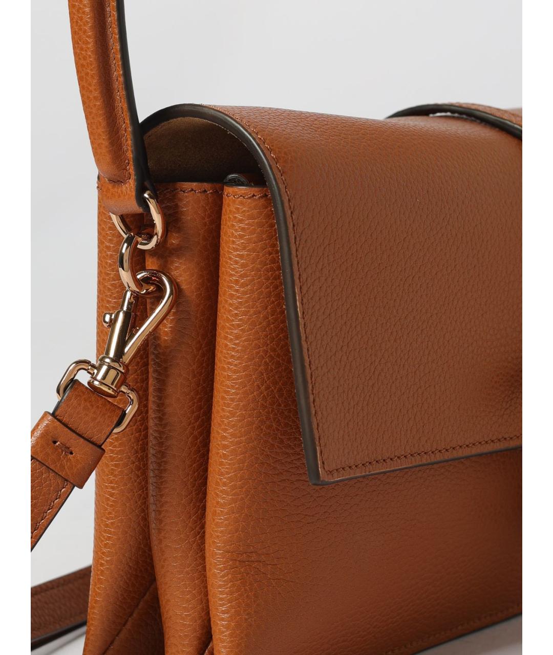 TOD'S Коричневая кожаная сумка через плечо, фото 3