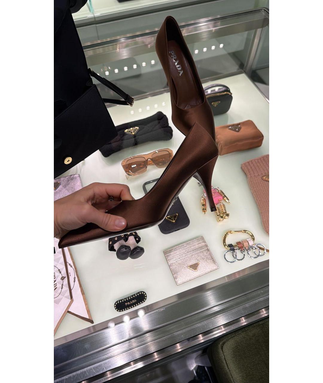 PRADA Коричневые туфли, фото 2