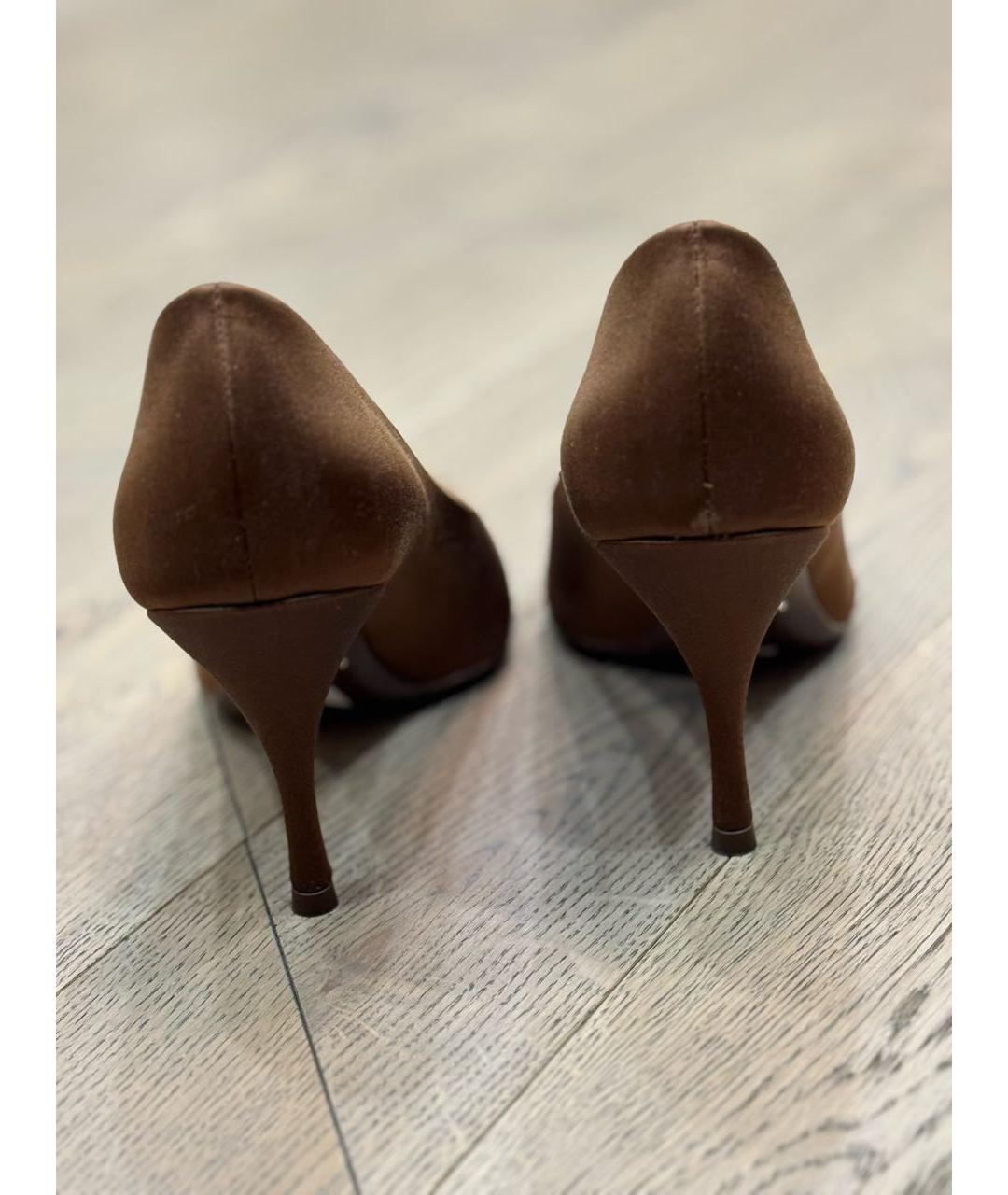 PRADA Коричневые туфли, фото 4