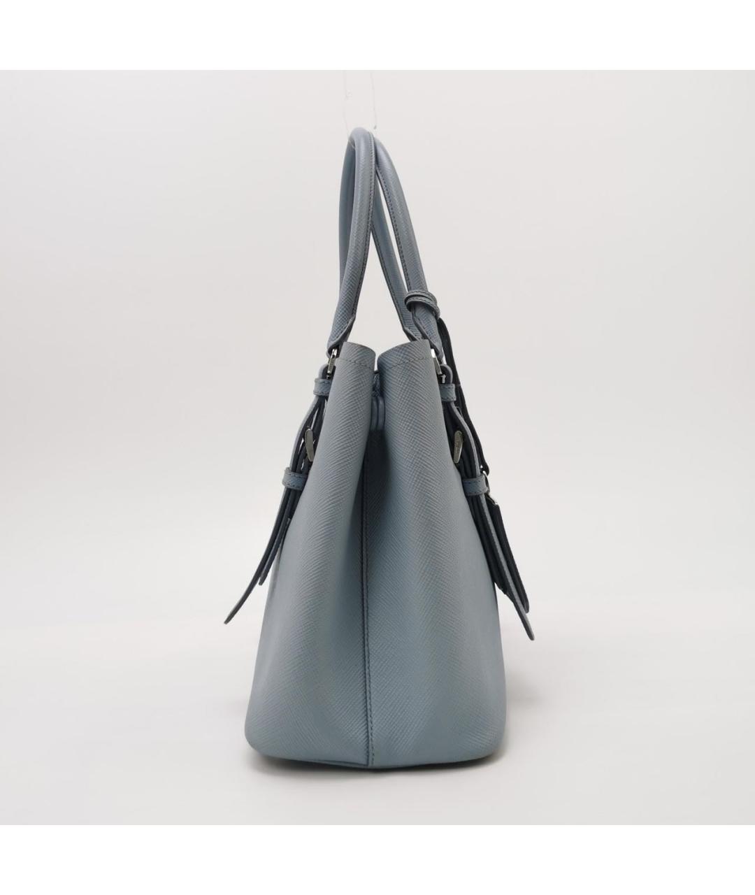 PRADA Голубая кожаная сумка через плечо, фото 3